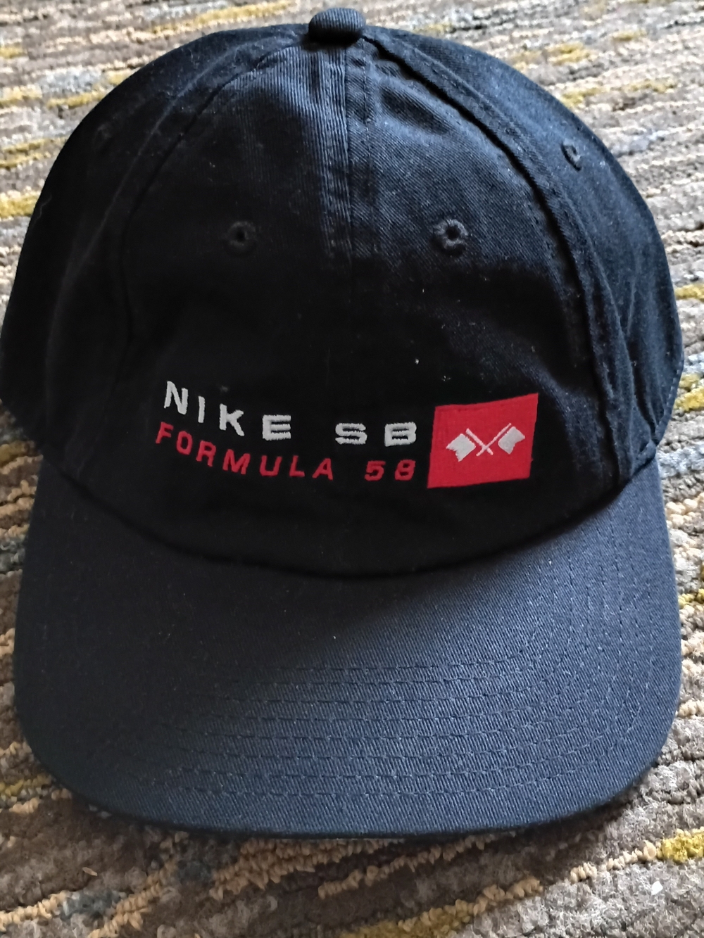 Nike Black Cap with Blue, Red and White Accents